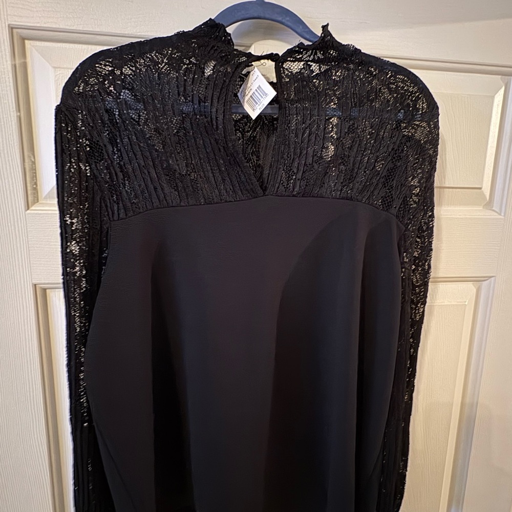 Elegant Black Lace Blouse
